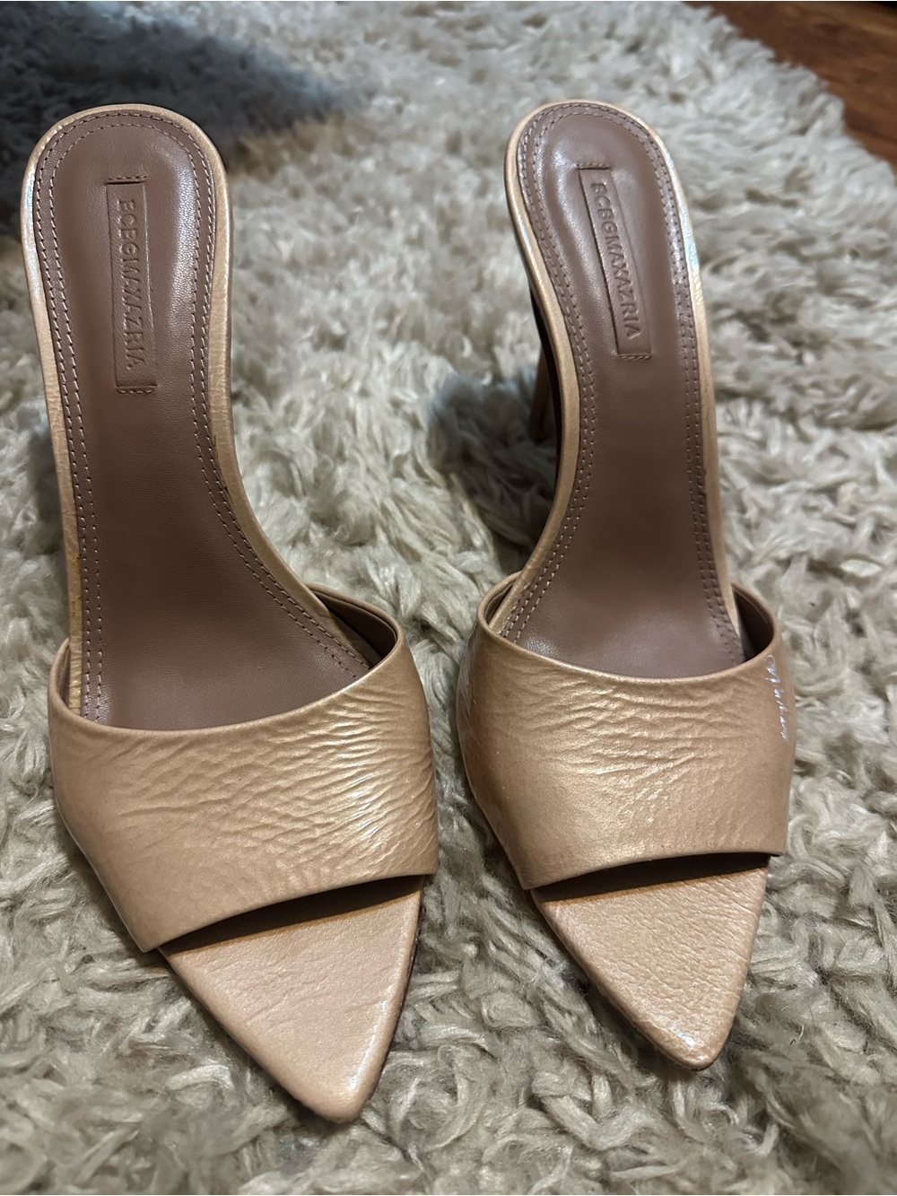 BCBGMaxAzria Nude Mules Size 11